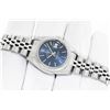 Image 3 : Rolex Ladies Stainless Steel Factory Blue Index Datejust Wristwatch