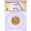 1900-S $5 Liberty Head Half Eagle Gold Coin ANACS MS61