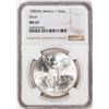 Image 1 : 1985Mo Mexico 1 Onza Libertad Silver Coin NGC MS67