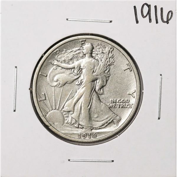 1916 Walking Liberty Half Dollar Coin