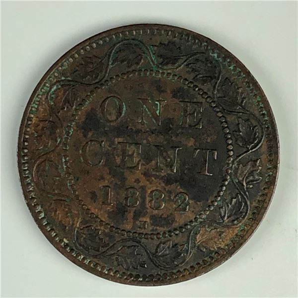 Canadian Large Cent 1882 EF+