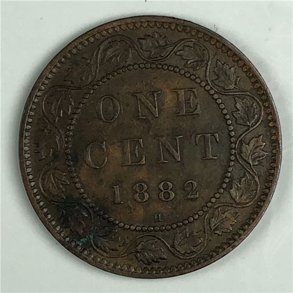 Canadian Large Cent 1882 EF+