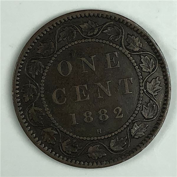 Canadian Large Cent 1882 VF++