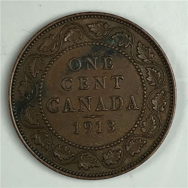 Canadian Large Cent 1913 EF+ 279