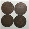 Image 1 : Group of 4 Canadian Large Cents 319