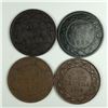 Image 1 : Group of 4 Canadian Large Cents 324