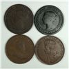 Image 2 : Group of 4 Canadian Large Cents 324