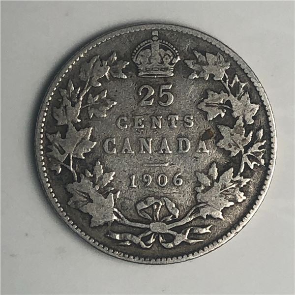 1906 King George V 25 Cents