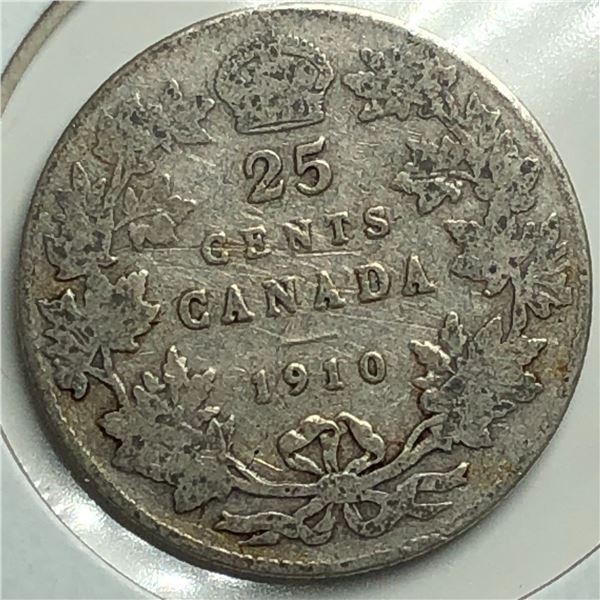 1910 King George V 25 Cents