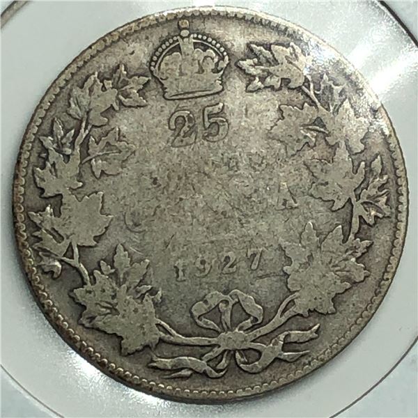 1927 King George V 25 Cents