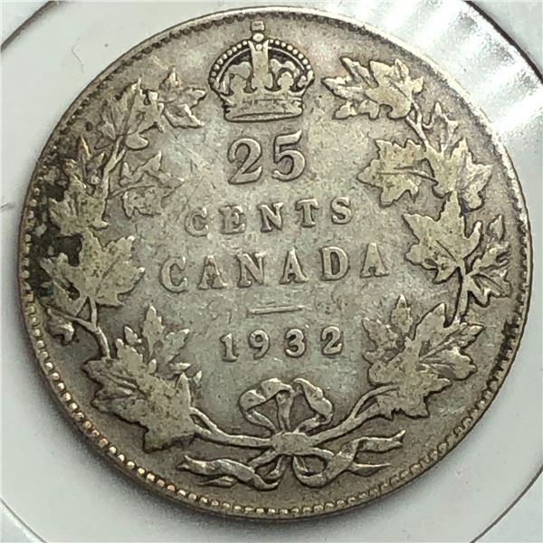 1932 King George V 25 Cents