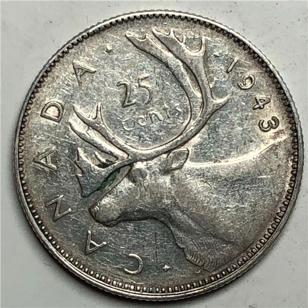 1943 King George VI 25 Cents