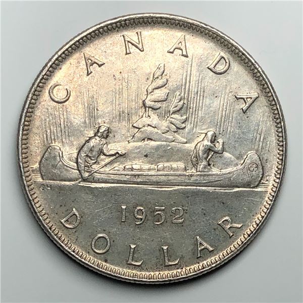 1952 King George VI Canadian Silver Dollar FWL