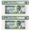 Image 1 : Central Bank of the Bahamas, 2001, Pair of Sequential Banknotes