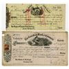 Image 1 : Canadian Bank of Commerce, 1881 and, Bank of British North America, 1902,  Bill of Exchange Pair.