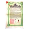 Image 1 : China. Imperial Chinese Government Hukuang Railways Bond, 1911, I/U Bond Issued by the Hongkong and 