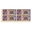 Image 1 : Banque de la Republique d'Haiti, L.1979, Uncut Block of 4 Specimen Banknotes