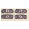 Image 2 : Banque de la Republique d'Haiti, L.1979, Uncut Block of 4 Specimen Banknotes