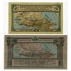 Image 2 : Vladikavkaz Railroad Co., 1918, Pair of 5.4% Interest Bearing Loan Issued Notes