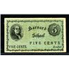 Image 1 : Harvard School, ND (ca.1860-80s), Issued College Currency Fractional Scrip Note