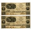 Image 1 : Manual Labor Bank, 1836 Issued Obsolete Banknote Pair.