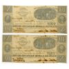 Image 2 : Manual Labor Bank, 1836 Issued Obsolete Banknote Pair.