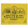 Image 1 : Gavit & Co., Engravers & Printers, ND (ca.1840-50s) Advertising Sheet Rarity.