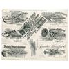 Image 1 : The Courier Lith Company Advertising Business Cards & Bill Heads, ND (ca.1870s-1900s), Printing Samp