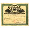 Image 1 : Commission for Relief in Belgium ca.1918-20 Specimen Donation Certificate.