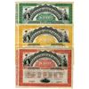 Image 1 : Banco Comercial y Agricola, ca.1890-1900s Specimen Bond Trio