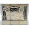 Image 1 : Cincinnati & Chicago Railroad Company. 1855 I/U Stock Certificate