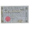 Image 1 : Lake Ontario, Auburn and New York Railroad Company Stock Certificate- Subscription Agreement