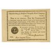 Image 1 : Chambersburg & Bedford Turnpike Road Co., 1821, I/U Stock Certificate