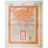 Image 1 : Chinese Imperial Government Kaiserlich Chinesische Staatsanleihi, 1898, £50 I/U Bond