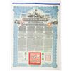 Image 1 : Chinese Government 5% Reorgainsation Gold Loan of 1913, £100 I/U Coupon Bond