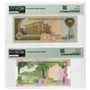 Image 2 : Central Bank of Kuwait, 1968 (ND 1986-92), Pair of Issued Banknotes