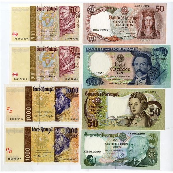 Banco de Portugal, 1964-2000, Collection of Issued Banknotes