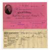 Image 1 : Hamilton Bank Note Engraving & Printing Co. 1904 Bill head and Invoice for Railway Ticket Printing O