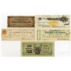 Image 1 : Montana and California, Group of 5 Issued Checks and Advertising Scrip Notes, ca. 1859-1920s