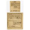 Image 1 : Pennsylvania Turnpike Stock Certificate Pair, ca.1822 & 1826.