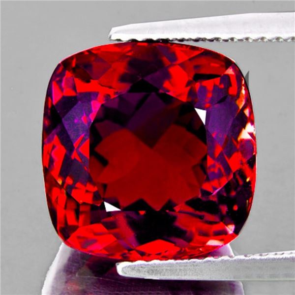 Natural Crimson Red Brazil Cushion Topaz {Flawless-VVS}