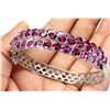 Image 3 : Natural Stunning Rhodolite Garnet Bangle