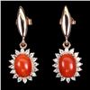 Image 2 : Natural Italian Coral Earrings