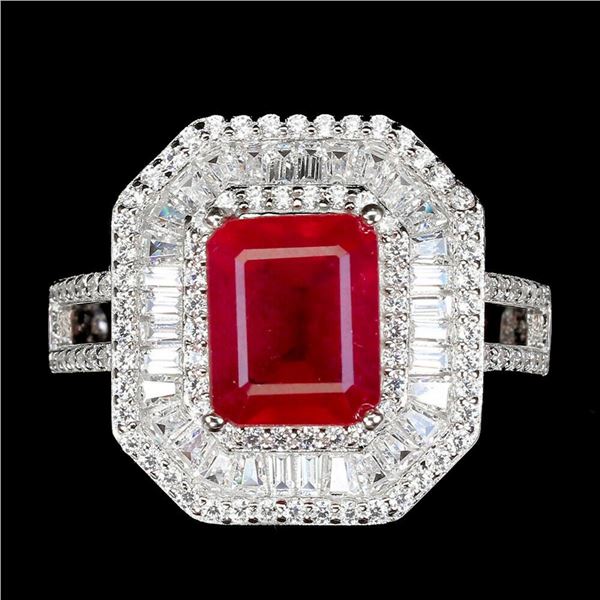 Natural Stunning Red Ruby Ring