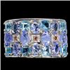 Image 1 : Unheated  Tanzanite Swiss Blue Topaz  Ring
