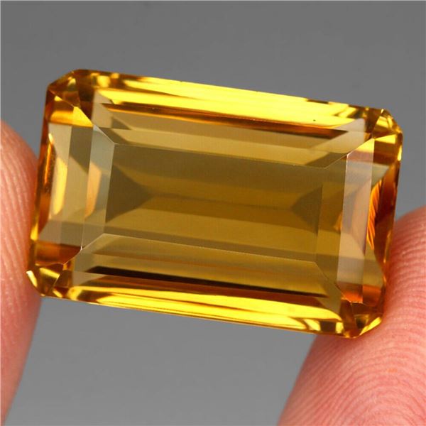 Natural Unheated Top Yellow Citrine 32.58 Cts - VVS