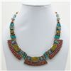 Image 1 : Tibet Natural Stone Tribal Queen Royal Necklace