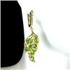 Image 1 : Natural Chrome Diopside Leaf  Earrings