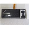Image 1 : MOORES BLACK SILK CUMBERBUND AND BOW TIE