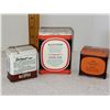 Image 3 : 3 PCS VINTAGE SQUARE TINS - MALKINS/CLUB HOUSE